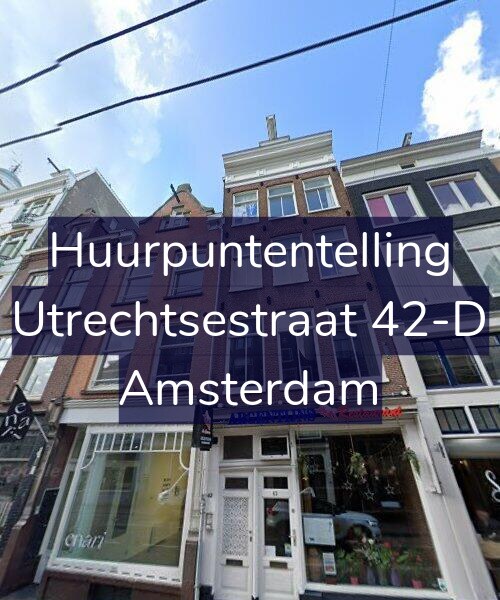 Foto gevel Huurpuntentelling voor Utrechtsestraat 42-D, Amsterdam
