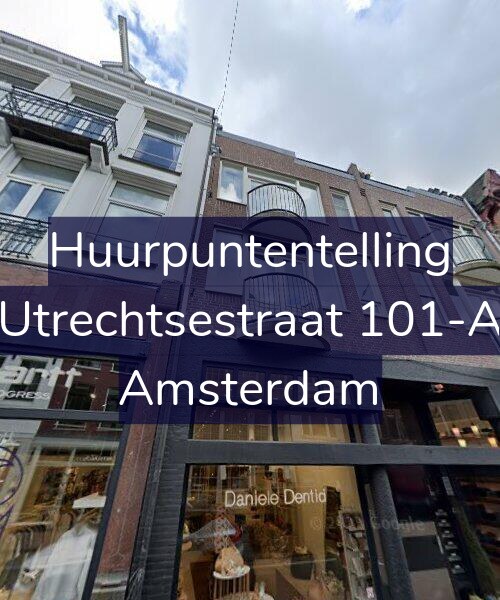 Foto gevel Huurpuntentelling voor Utrechtsestraat 101-A, Amsterdam