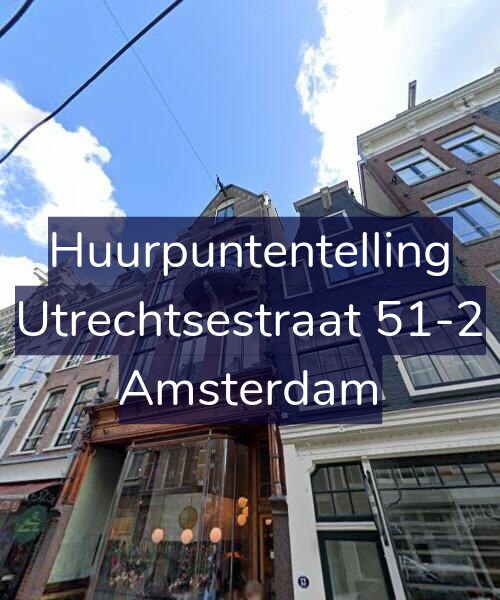 Foto gevel Huurpuntentelling voor Utrechtsestraat 51-2, Amsterdam