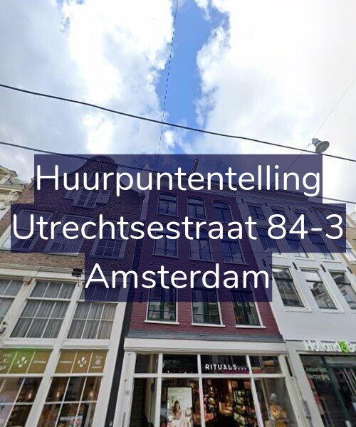 Foto gevel Huurpuntentelling voor Utrechtsestraat 84-3, Amsterdam