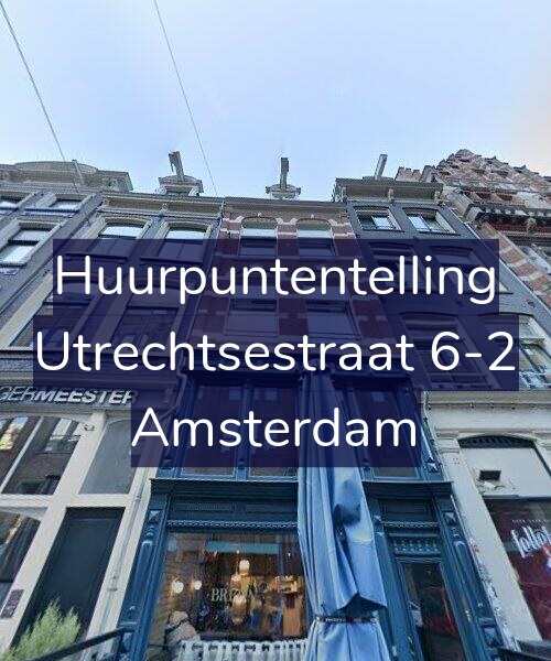 Foto gevel Huurpuntentelling voor Utrechtsestraat 6-2, Amsterdam