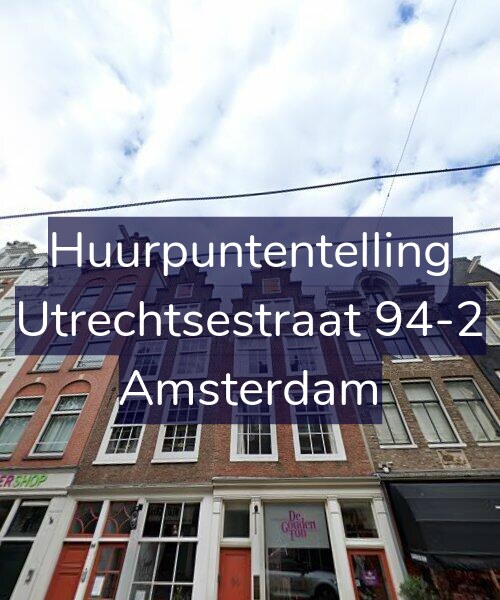 Foto gevel Huurpuntentelling voor Utrechtsestraat 94-2, Amsterdam