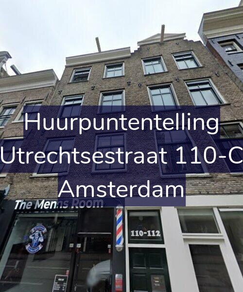 Foto gevel Huurpuntentelling voor Utrechtsestraat 110-C, Amsterdam