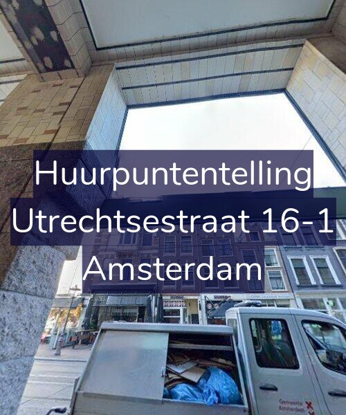 Foto gevel Huurpuntentelling voor Utrechtsestraat 16-1, Amsterdam