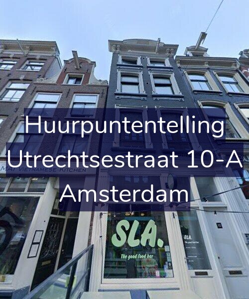 Foto gevel Huurpuntentelling voor Utrechtsestraat 10-A, Amsterdam