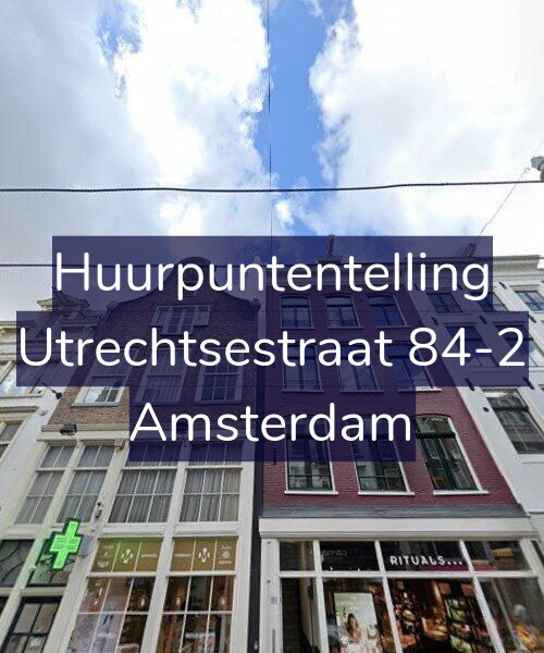 Foto gevel Huurpuntentelling voor Utrechtsestraat 84-2, Amsterdam
