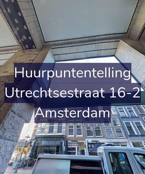 Foto gevel Huurpuntentelling voor Utrechtsestraat 16-2, Amsterdam