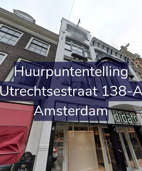 Foto gevel Huurpuntentelling voor Utrechtsestraat 138-A, Amsterdam