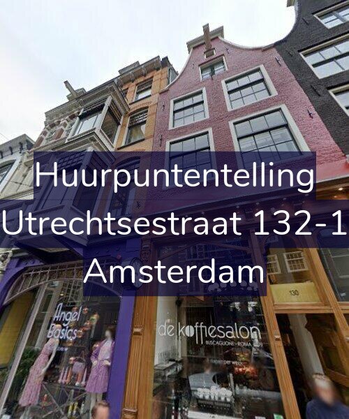Foto gevel Huurpuntentelling voor Utrechtsestraat 132-1, Amsterdam