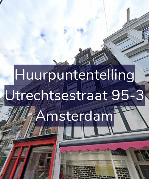Foto gevel Huurpuntentelling voor Utrechtsestraat 95-3, Amsterdam