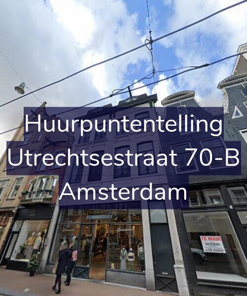 Foto gevel Huurpuntentelling voor Utrechtsestraat 70-B, Amsterdam