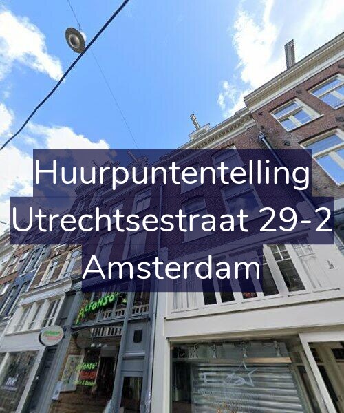 Foto gevel Huurpuntentelling voor Utrechtsestraat 29-2, Amsterdam