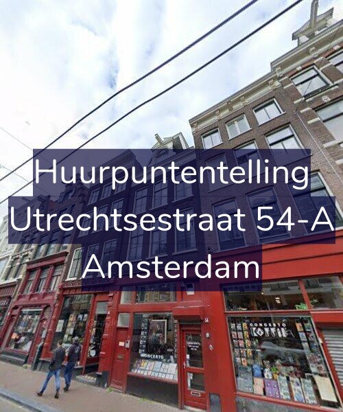 Foto gevel Huurpuntentelling voor Utrechtsestraat 54-A, Amsterdam