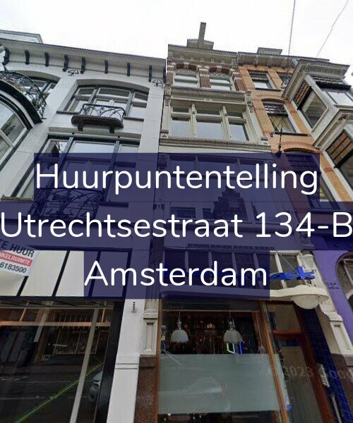 Foto gevel Huurpuntentelling voor Utrechtsestraat 134-B, Amsterdam