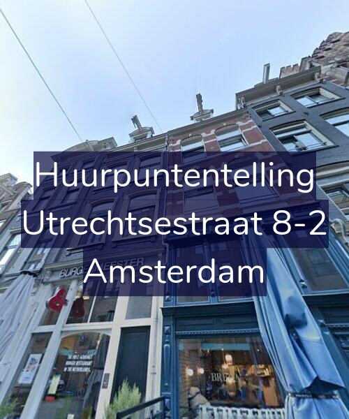 Foto gevel Huurpuntentelling voor Utrechtsestraat 8-2, Amsterdam
