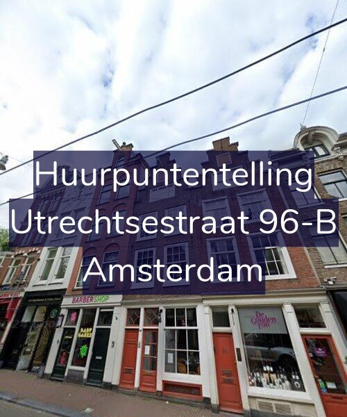 Foto gevel Huurpuntentelling voor Utrechtsestraat 96-B, Amsterdam