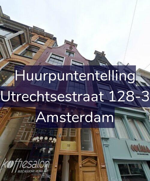 Foto gevel Huurpuntentelling voor Utrechtsestraat 128-3, Amsterdam