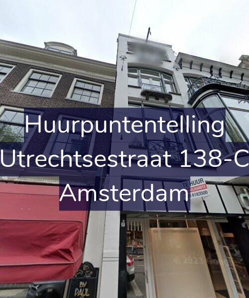 Foto gevel Huurpuntentelling voor Utrechtsestraat 138-C, Amsterdam