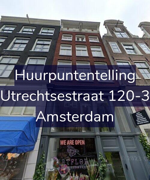 Foto gevel Huurpuntentelling voor Utrechtsestraat 120-3, Amsterdam