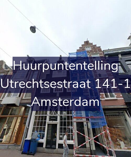 Foto gevel Huurpuntentelling voor Utrechtsestraat 141-1, Amsterdam