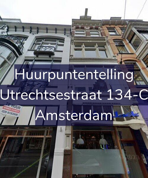 Foto gevel Huurpuntentelling voor Utrechtsestraat 134-C, Amsterdam