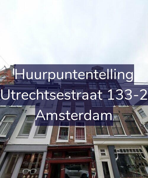 Foto gevel Huurpuntentelling voor Utrechtsestraat 133-2, Amsterdam