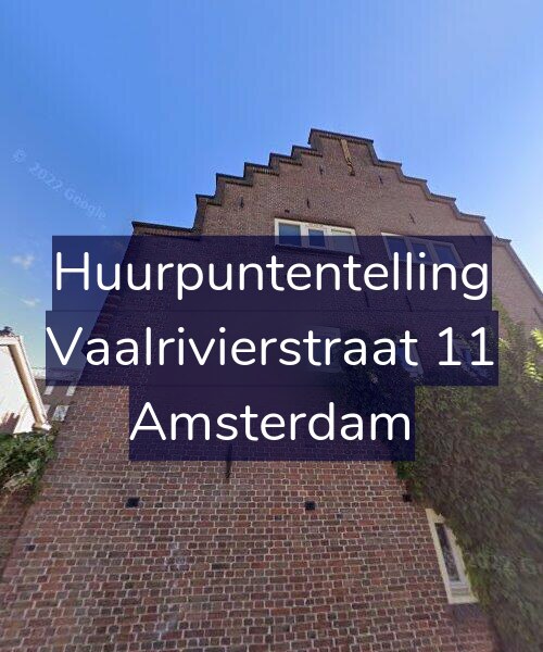 Foto gevel Huurpuntentelling voor Vaalrivierstraat 11, Amsterdam