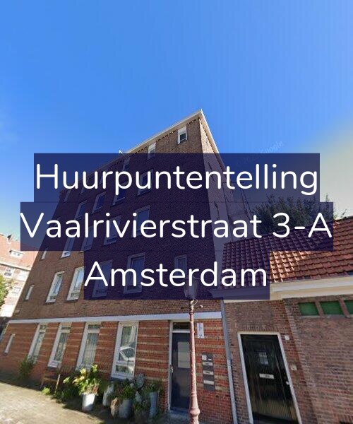 Foto gevel Huurpuntentelling voor Vaalrivierstraat 3-A, Amsterdam