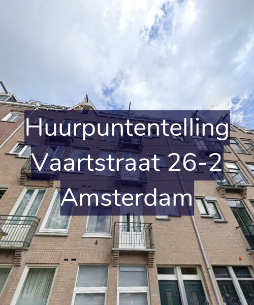 Foto gevel Huurpuntentelling voor Vaartstraat 26-2, Amsterdam