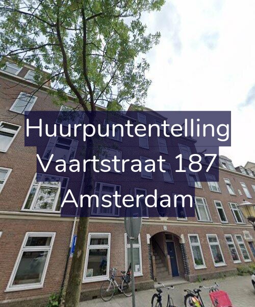 Foto gevel Huurpuntentelling voor Vaartstraat 187, Amsterdam