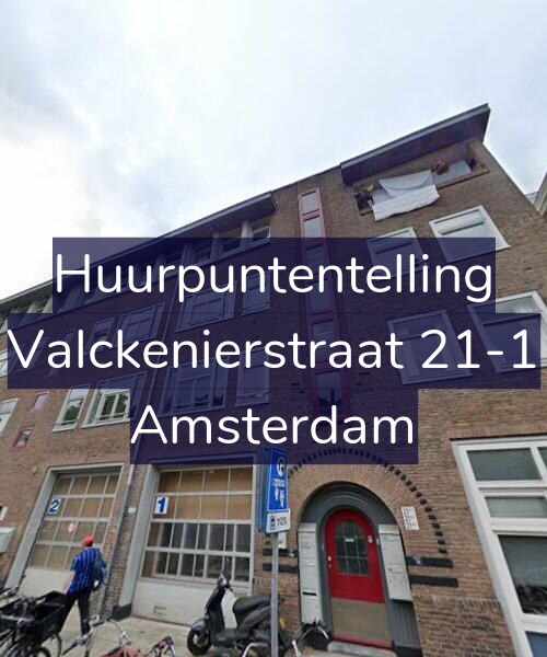 Foto gevel Huurpuntentelling voor Valckenierstraat 21-1, Amsterdam