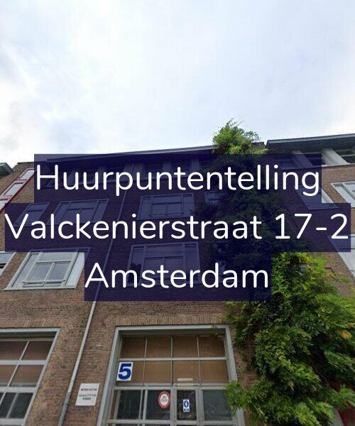 Foto gevel Huurpuntentelling voor Valckenierstraat 17-2, Amsterdam