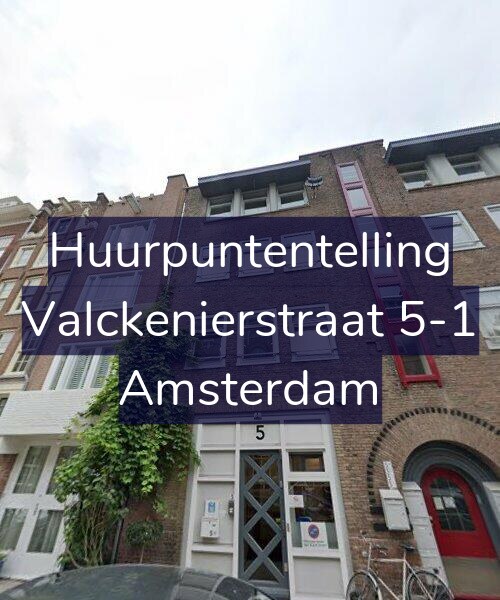 Foto gevel Huurpuntentelling voor Valckenierstraat 5-1, Amsterdam