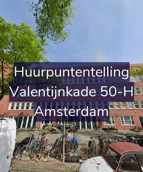 Foto gevel Huurpuntentelling voor Valentijnkade 50-H, Amsterdam