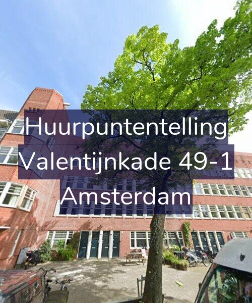 Foto gevel Huurpuntentelling voor Valentijnkade 49-1, Amsterdam