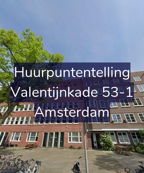 Foto gevel Huurpuntentelling voor Valentijnkade 53-1, Amsterdam
