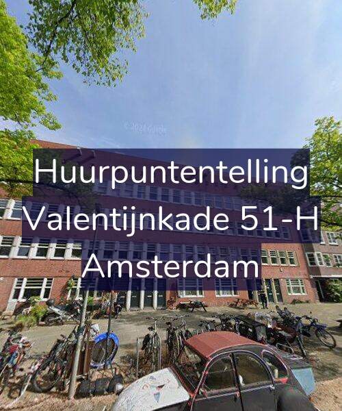 Foto gevel Huurpuntentelling voor Valentijnkade 51-H, Amsterdam