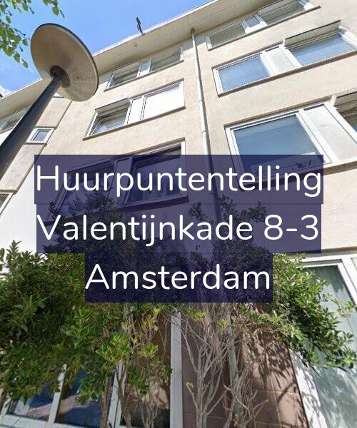 Foto gevel Huurpuntentelling voor Valentijnkade 8-3, Amsterdam