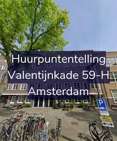 Foto gevel Huurpuntentelling voor Valentijnkade 59-H, Amsterdam