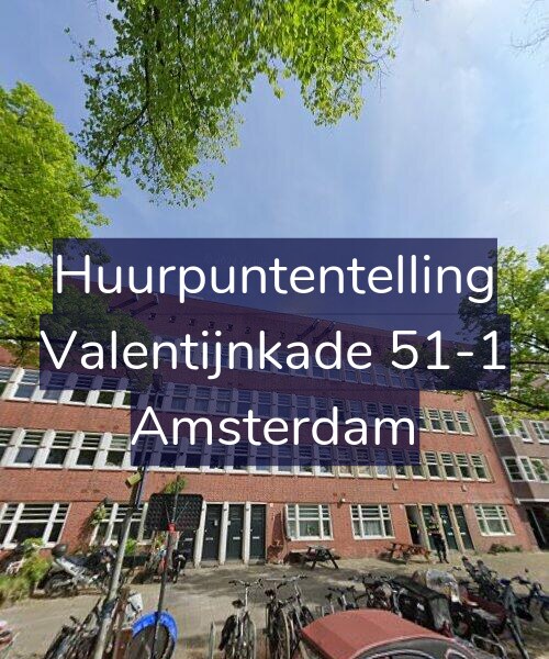 Foto gevel Huurpuntentelling voor Valentijnkade 51-1, Amsterdam