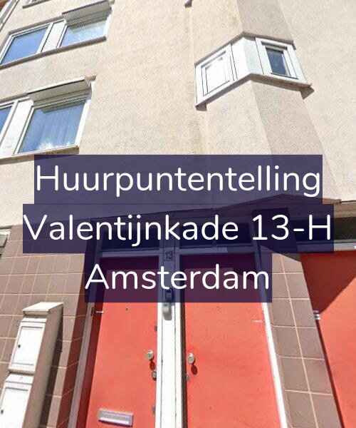 Foto gevel Huurpuntentelling voor Valentijnkade 13-H, Amsterdam