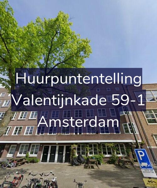 Foto gevel Huurpuntentelling voor Valentijnkade 59-1, Amsterdam