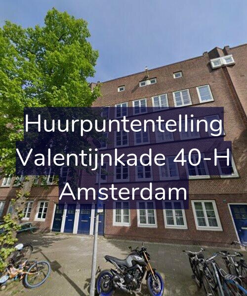 Foto gevel Huurpuntentelling voor Valentijnkade 40-H, Amsterdam