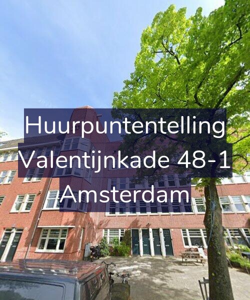 Foto gevel Huurpuntentelling voor Valentijnkade 48-1, Amsterdam