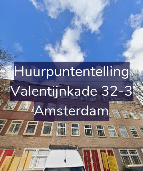 Foto gevel Huurpuntentelling voor Valentijnkade 32-3, Amsterdam