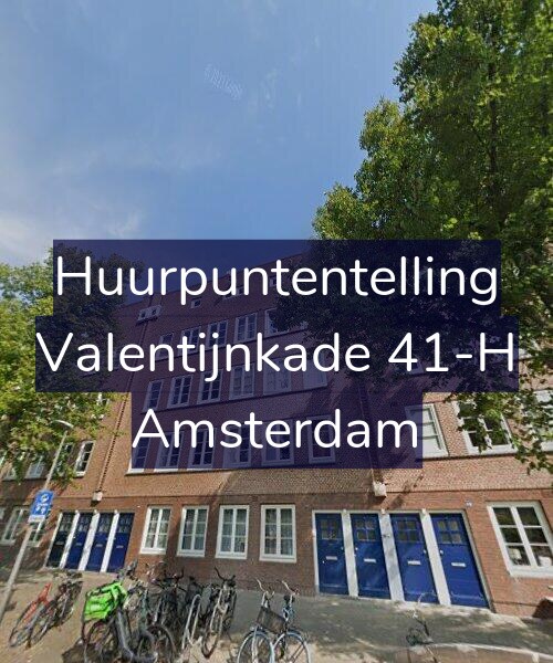 Foto gevel Huurpuntentelling voor Valentijnkade 41-H, Amsterdam