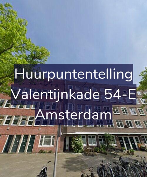 Foto gevel Huurpuntentelling voor Valentijnkade 54-E, Amsterdam