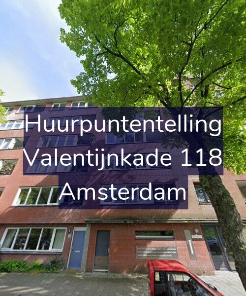 Foto gevel Huurpuntentelling voor Valentijnkade 118, Amsterdam
