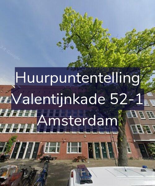 Foto gevel Huurpuntentelling voor Valentijnkade 52-1, Amsterdam