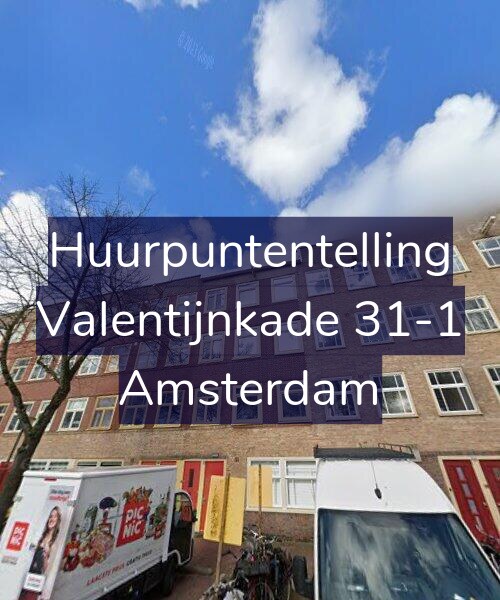Foto gevel Huurpuntentelling voor Valentijnkade 31-1, Amsterdam
